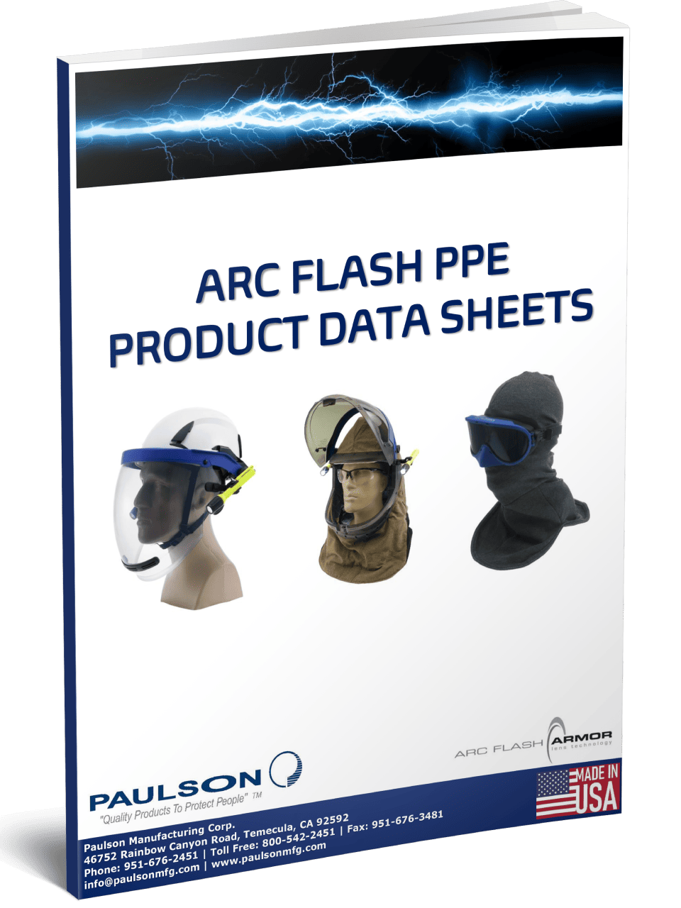 Arc Flash PPE Product Data Sheets